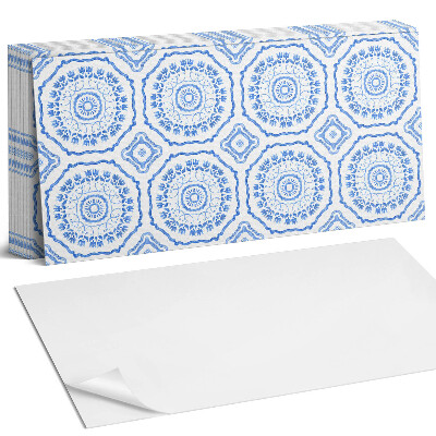 Panel ścienny do kuchni Kwiatowy wzór w okręgach