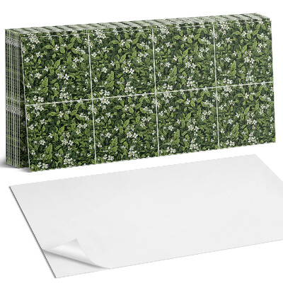 Panel samoprzylepny na ścianę Kwiatowy wzór z liśćmi