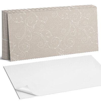 Panel samoprzylepny na ścianę Delikatne spirale i liście