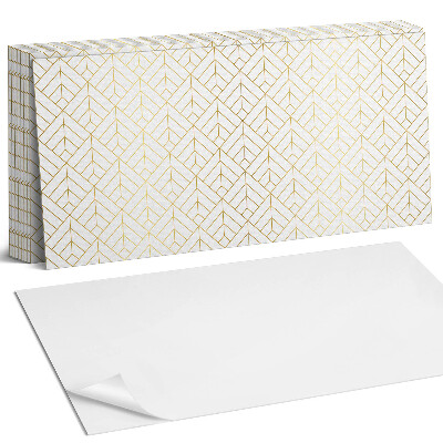 Panel samoprzylepny na ścianę Wzór liści w układzie 3D