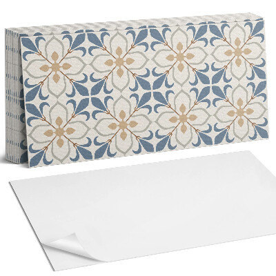 Panel samoprzylepny na ścianę Kwiatowy wzór z liśćmi