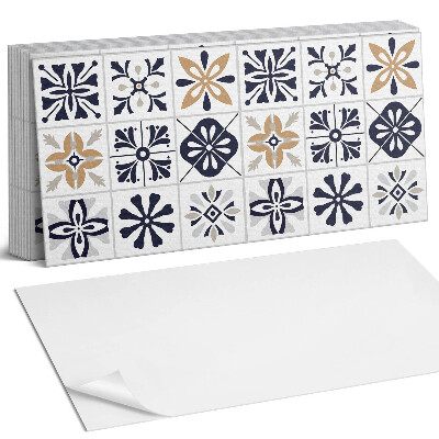 Panel ścienny do kuchni Wzory dekoracyjne w kaflach