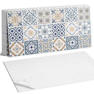 Panel ścienny do kuchni Wzory mozaikowe w kratkę