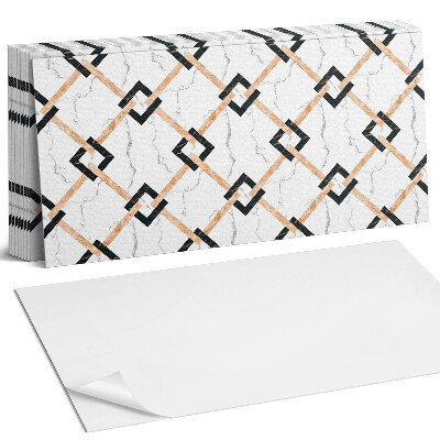 Panel samoprzylepny na ścianę Geometryczne wzory marmurowe