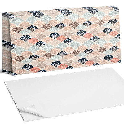 Panel samoprzylepny na ścianę Wzór wachlarzy w falach