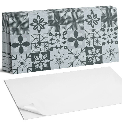 Panel ścienny do kuchni Geometryczne wzory w mozaice