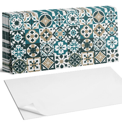 Panel ścienny do kuchni Wzory kafelkowe w układzie