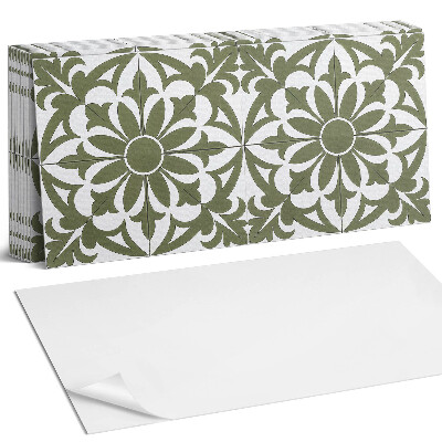 Panel ścienny do kuchni Kwiatowy wzór z liśćmi