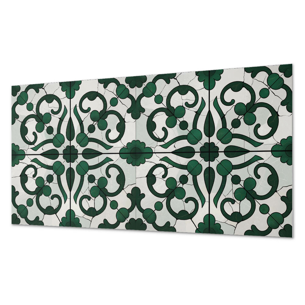 Panel ścienny do kuchni Wzór roślinny z ornamentami