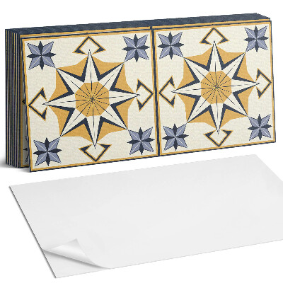 Panel samoprzylepny na ścianę Wzór kompasu z gwiazdami