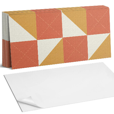 Panel samoprzylepny na ścianę Geometria w ciepłych tonach