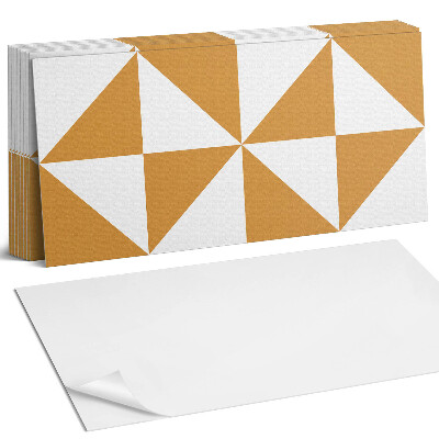 Panel samoprzylepny na ścianę Geometryczne trójkąty w kwadratach