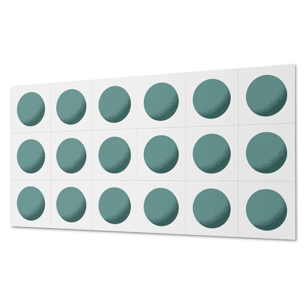 Panel ścienny do kuchni Geometryczne okręgi w siatce