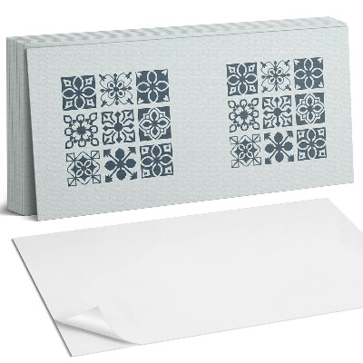 Panel ścienny do kuchni Wzory geometryczne w kwadratach