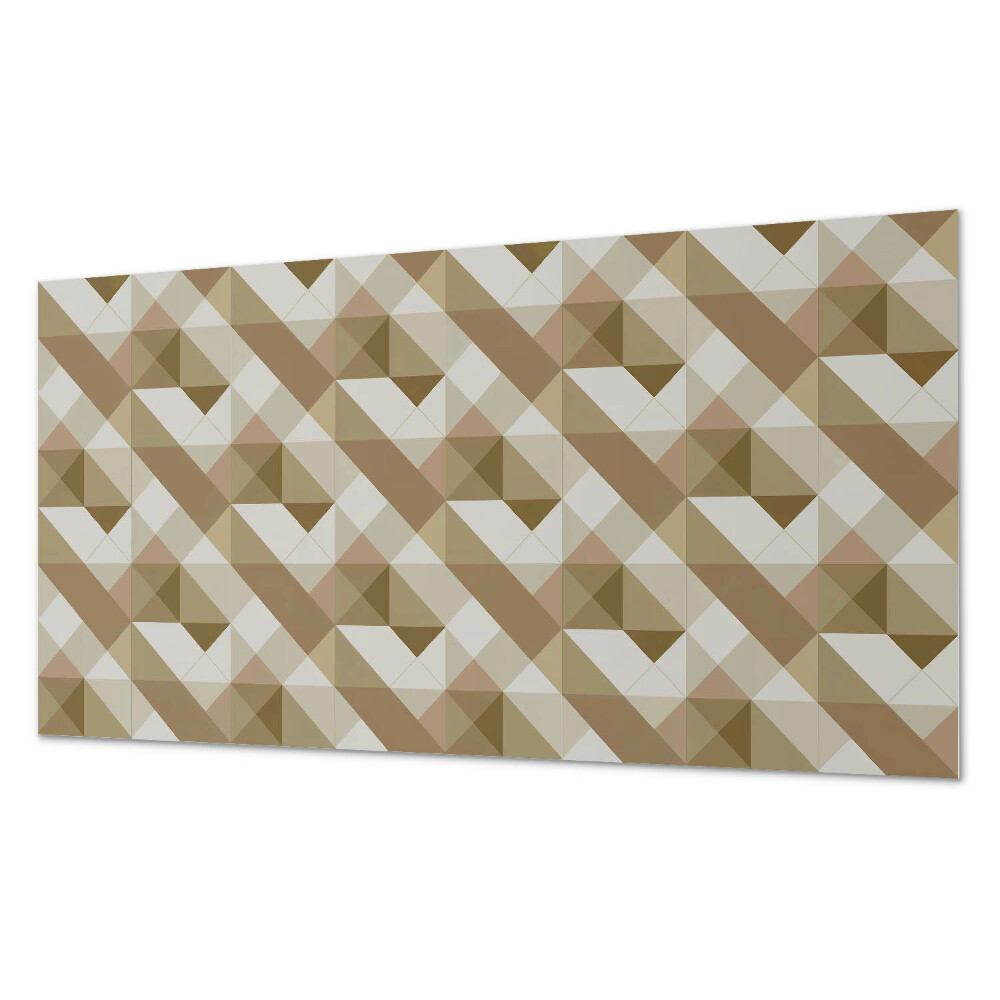 Panel samoprzylepny na ścianę Geometria w odcieniach ziemi
