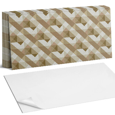 Panel samoprzylepny na ścianę Geometria w odcieniach ziemi