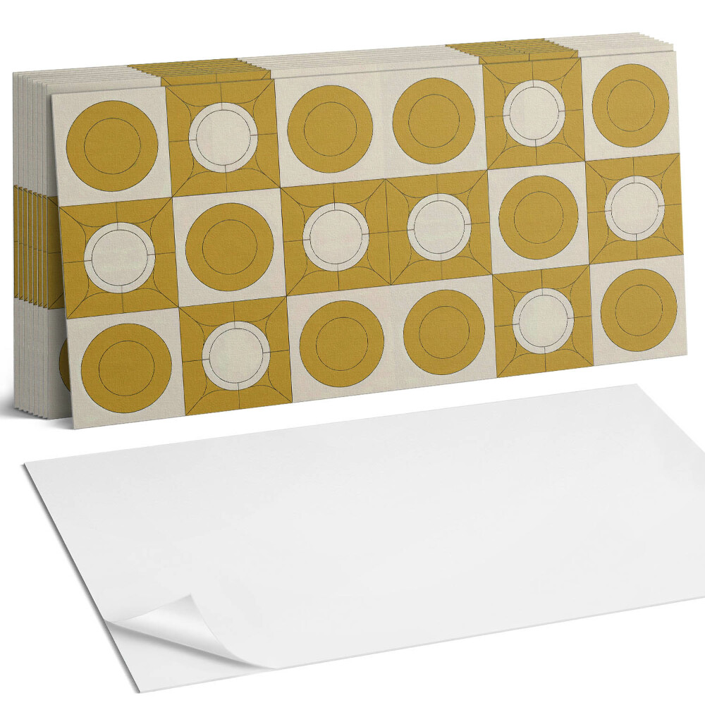 Panel ścienny do kuchni Geometryczny wzór z okręgami