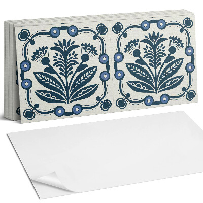 Panel ścienny do kuchni Kwiatowy wzór z liśćmi