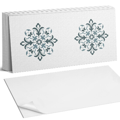 Panel samoprzylepny na ścianę Kwiatowy wzór w symetrii