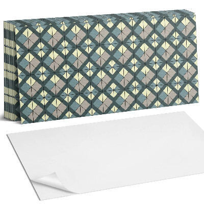 Panel ścienny do kuchni Geometryczny wzór w kratkę