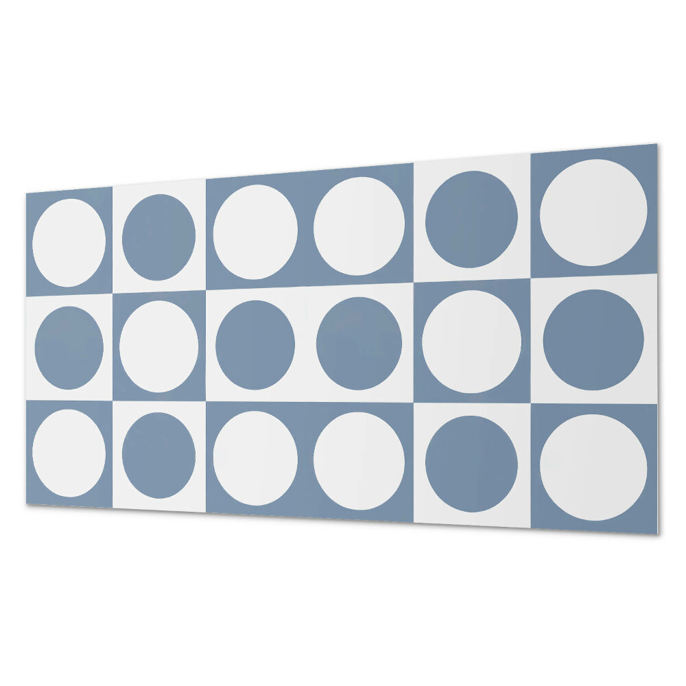 Panel ścienny do kuchni Geometryczne okręgi w siatce