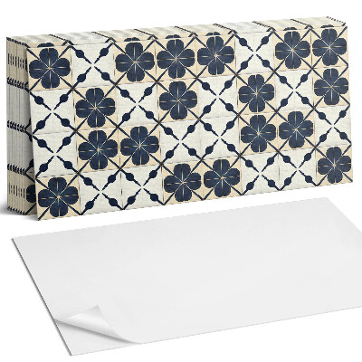 Panel ścienny do kuchni Wzór kwiatów na tle