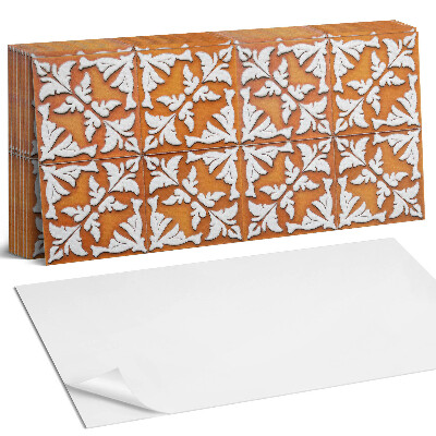 Panel ścienny do kuchni Wzór roślinny na płytkach