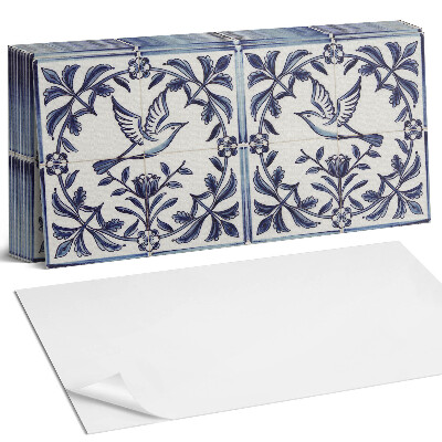 Panel ścienny do kuchni Motyw ptaka wśród roślin