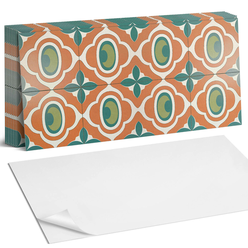 Panel samoprzylepny na ścianę Wzór mozaiki z motywem roślinnym