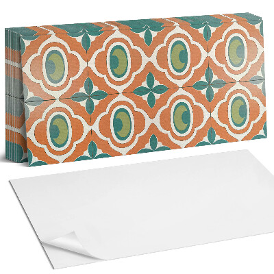 Panel samoprzylepny na ścianę Wzór mozaiki z motywem roślinnym