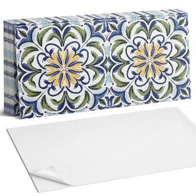 Panel ścienny do kuchni Wzór roślinny z kwiatami