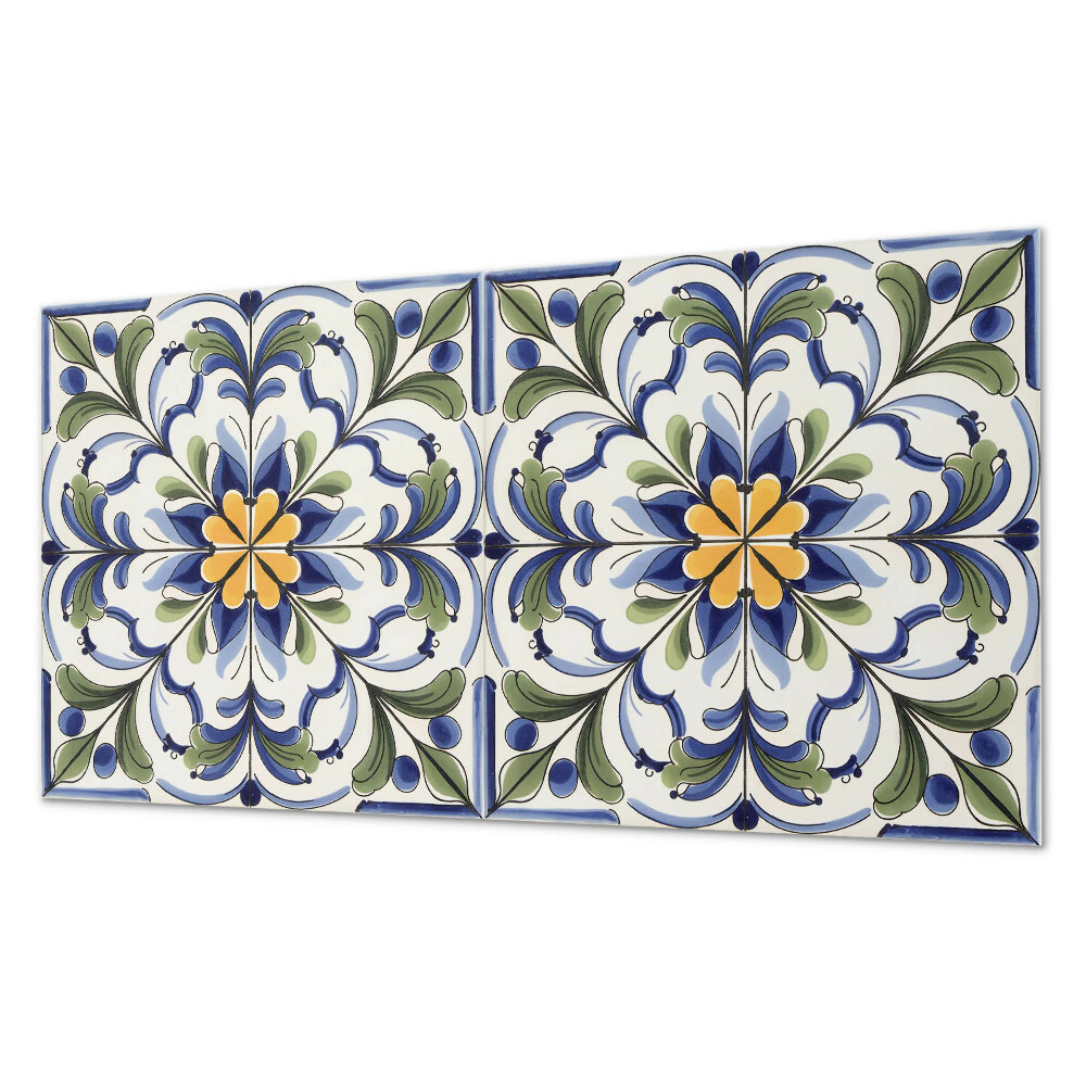 Panel ścienny do kuchni Kwiatowy wzór ceramiczny