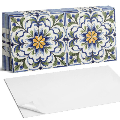 Panel ścienny do kuchni Kwiatowy wzór ceramiczny