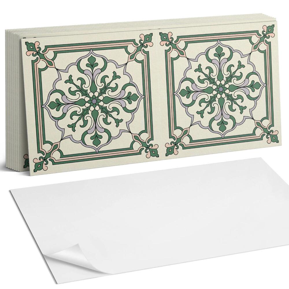 Panel samoprzylepny na ścianę Wzór kwiatowy z ornamentami