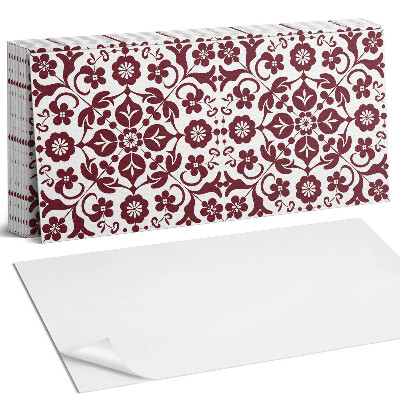 Panel ścienny do kuchni Wzór kwiatowy z ornamentami