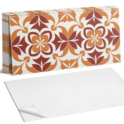 Panel ścienny do kuchni Kwiatowy wzór z liśćmi