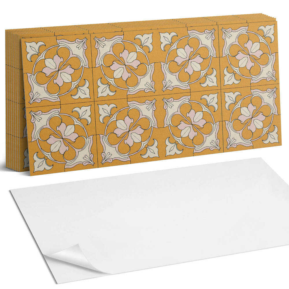 Panel samoprzylepny na ścianę Wzór kwiatowy w mozaice