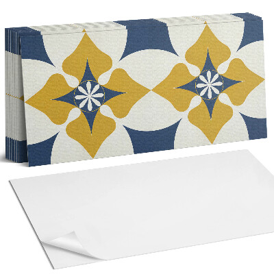 Panel ścienny do kuchni Kwiatowy wzór z symetrią