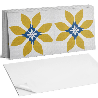 Panel ścienny do kuchni Kwiatowy wzór z liśćmi