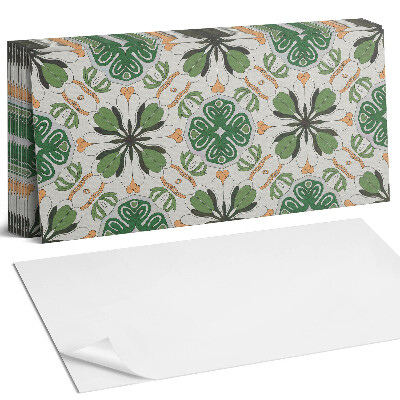 Panel ścienny do kuchni Kwiatowy wzór w symetrii