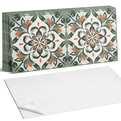 Panel ścienny do kuchni Kwiatowy wzór z liśćmi