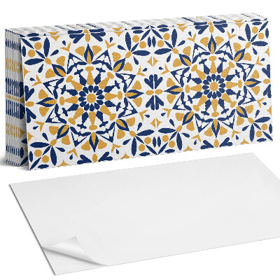 Panel ścienny do kuchni Wzór kwiatowy w symetrii