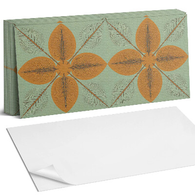 Panel samoprzylepny na ścianę Liście w symetrycznym wzorze