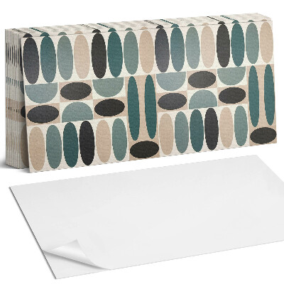 Panel samoprzylepny na ścianę Wzór owalnych kształtów