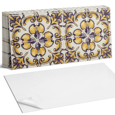 Panel ścienny do kuchni Wzór z kwiatowymi motywami