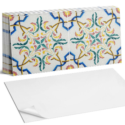 Panel ścienny do kuchni Wzór roślinny z ornamentami