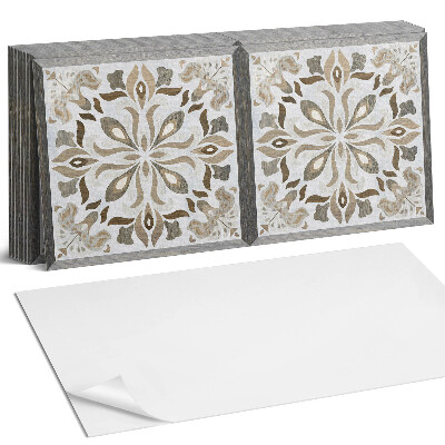 Panel ścienny do kuchni Wzór kwiatowy z symetrią