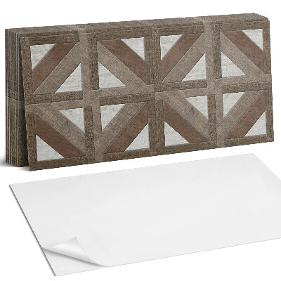 Panel samoprzylepny na ścianę Geometria drewna i betonu