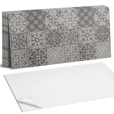 Panel ścienny do kuchni Wzory kafli w układzie 3x3