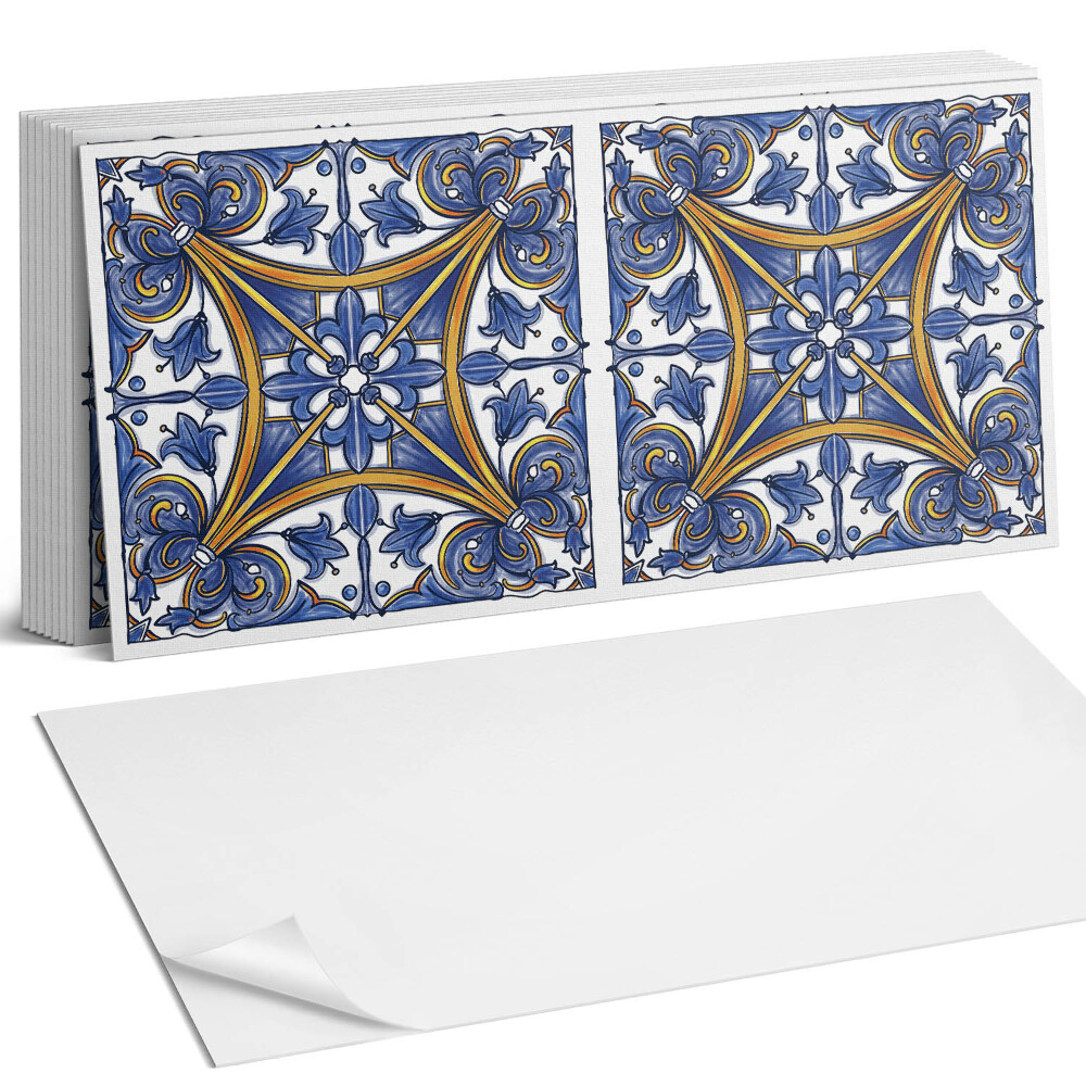 Panel ścienny do kuchni Wzór roślinny z ornamentami